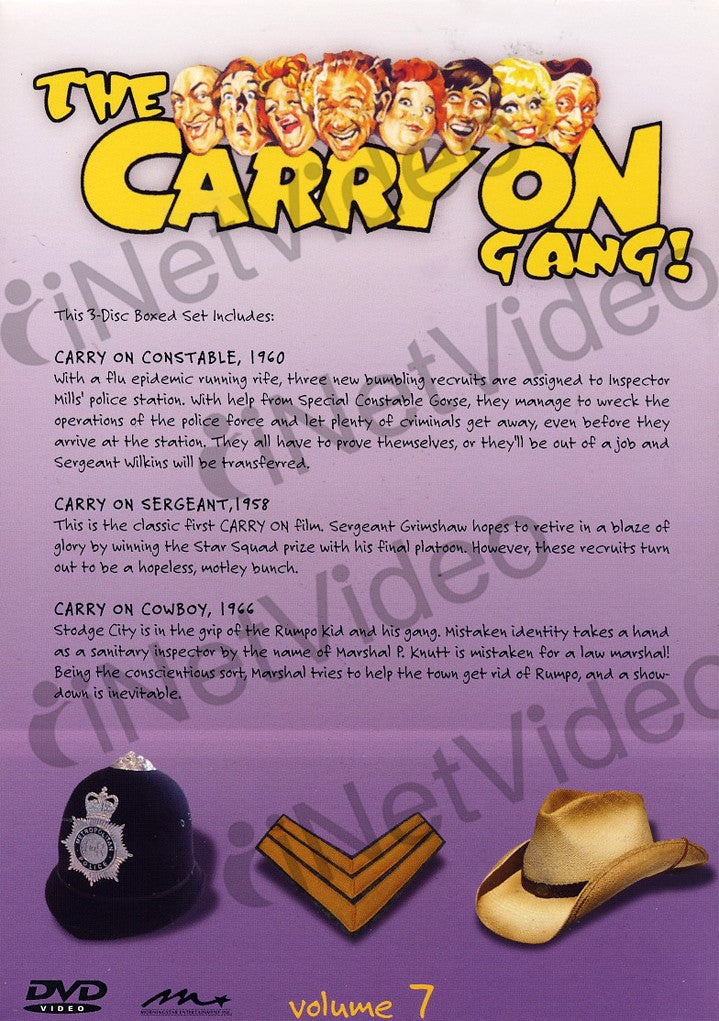 The Carry On Gang - Vol.7 (Carry On Cowboy/Carry On Sergeant/Carry On Costable) (Boxset)