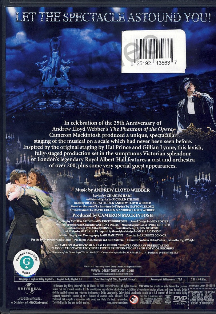 The Phantom Of The Opera At The Royal Albert Hall