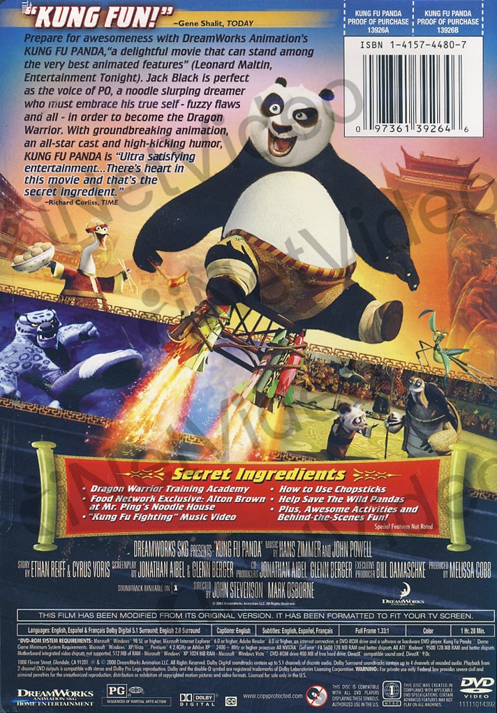 Kung Fu Panda (Full Screen Edition)