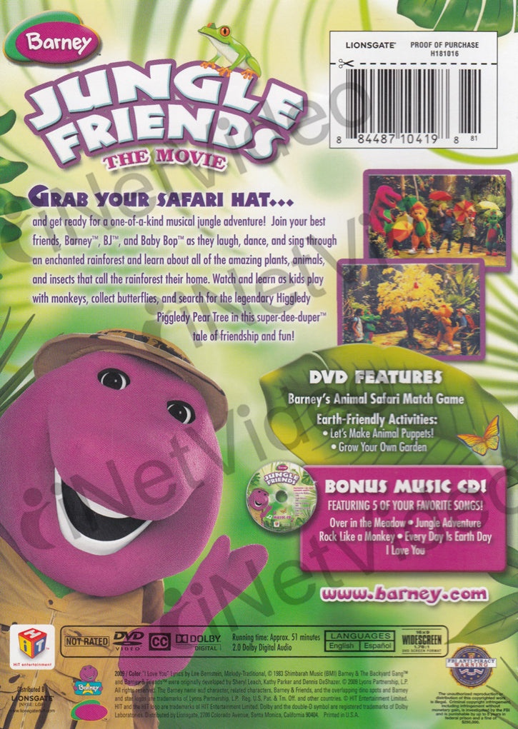 Barney - Jungle Friends (Dvd + Music Cd Set)