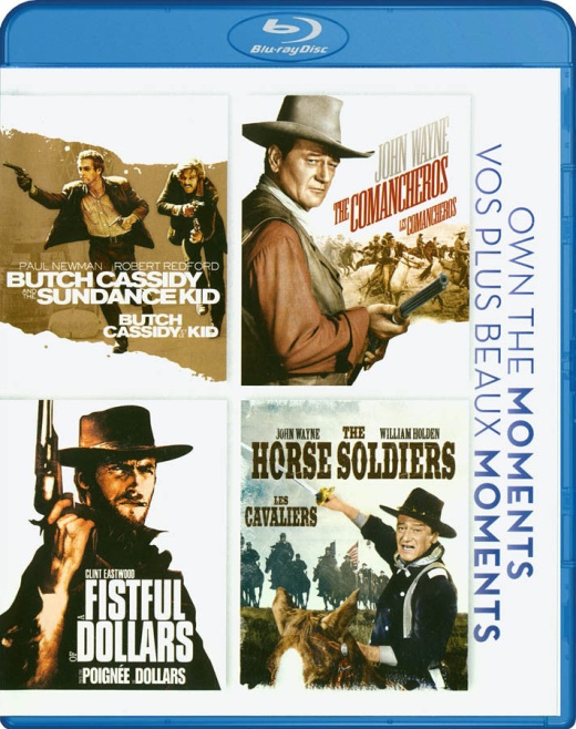Butch Cassidy & Sundance Kid/Ten Comancheros/Fistful Of Dollars/Horse Soldiers (Blu-Ray) (Bilingual)