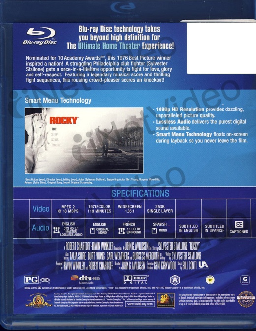 Rocky (Blu-Ray) - Mgm