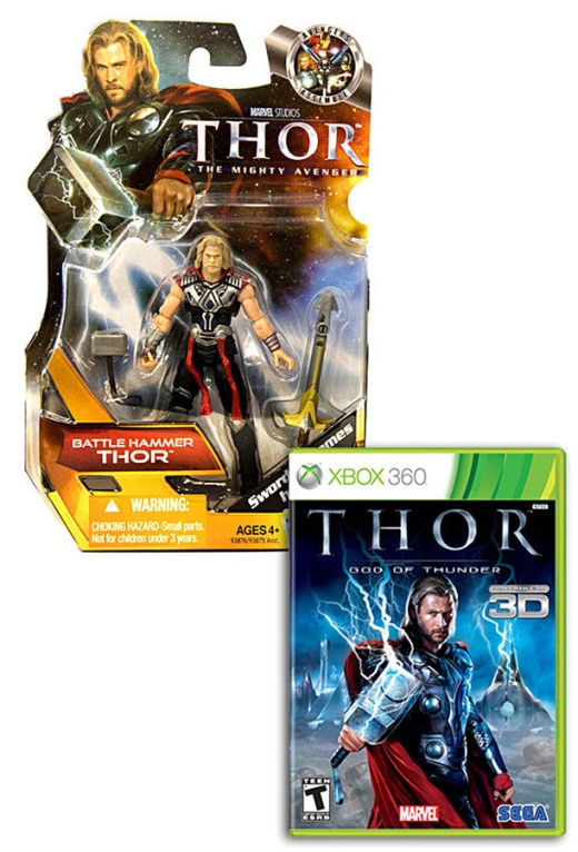 Thor: God Of Thunder With Thor: Battle Hammer Figure For Xbox360