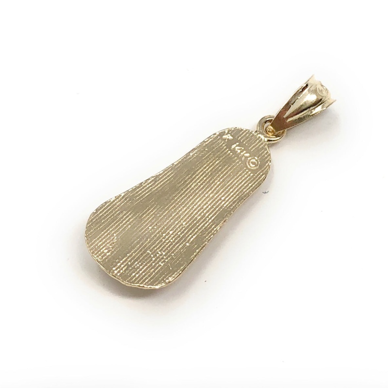14K Gold Sandal Charm Pendant