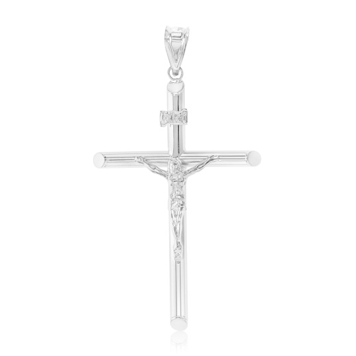 14K Gold Religious Crucifix Charm Pendant - Ioka