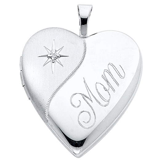14K Gold Heart Locket Charm Pendant - Ioka Jewelry