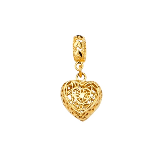 14K Gold Heart Mix & Match Charm Pendant - Ioka Jewelry