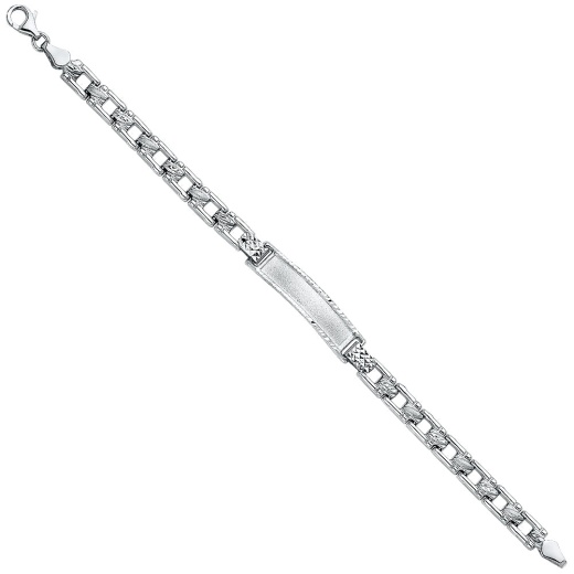 14K Solid Gold Stampato Baby Id Bracelet - 6'