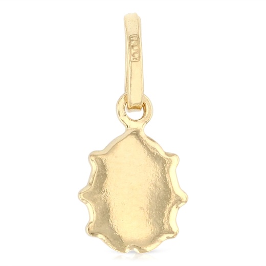 Ioka 14K Gold Lady Bug Colored Enamel Lucky Charm Pendant