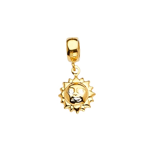14K Gold Sun Mix & Match Charm Pendant