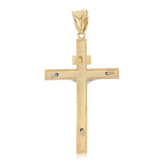 14K Gold Crucifix Cross Religious Pendant - Ioka Jewelry