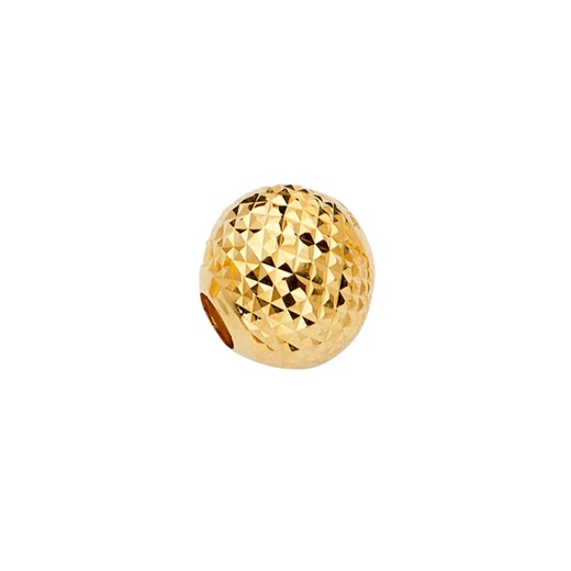 14K Gold Dc Round Slider Mix & Match Charm Pendant