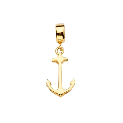14K Gold Nautical Anchor Mix & Match Charm Pendant