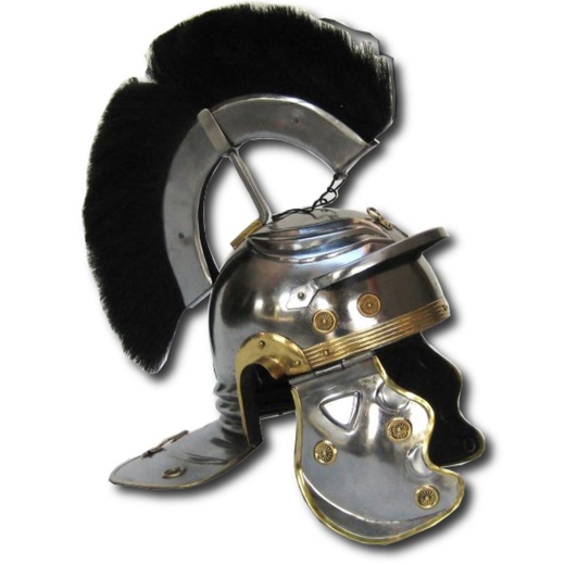 Roman Centurion Helmet with Crest Black