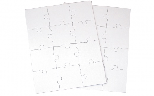 Inovart Puzzle-It Blank Puzzles 12 piece 81/2" x 11"