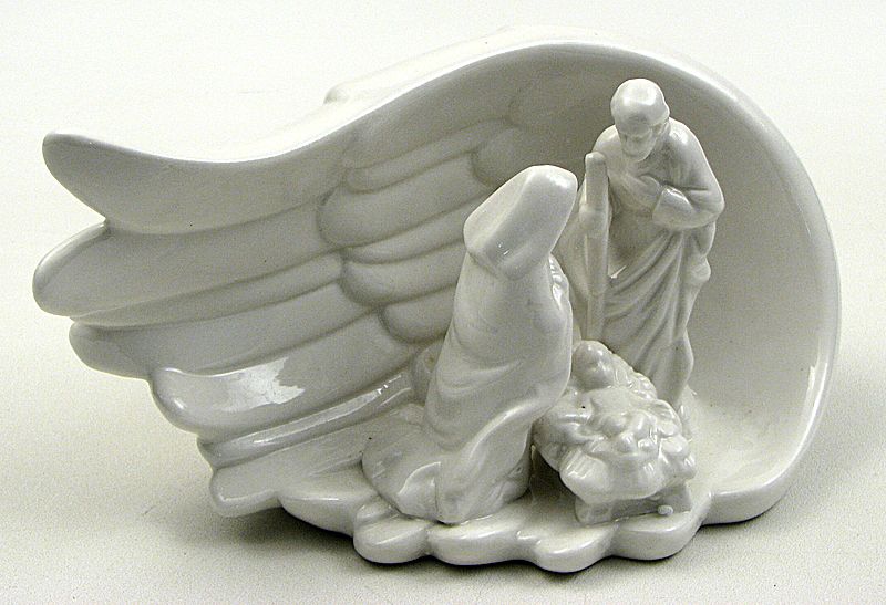 Ceramic Nativity In Wing
