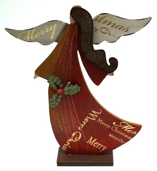 Wood Angel Tablepiece