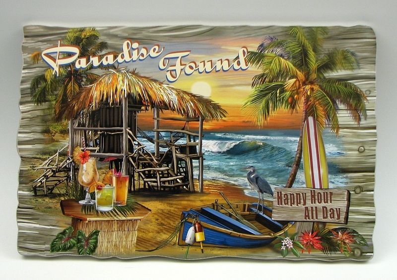Paradise Found Wall Plaque