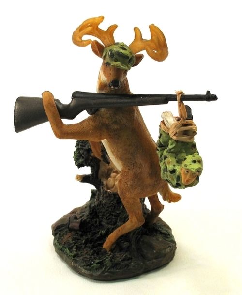 Deer Gets Hunter Figure
