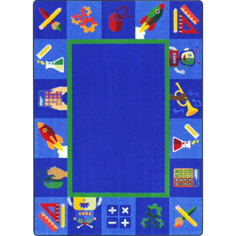Full Steam Ahead 5'4" X 7'8" Area Rug In Color Multi