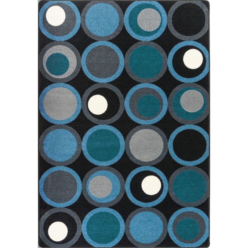 Circle Back 5'4" X 7'8" Area Rug In Color Sapphire