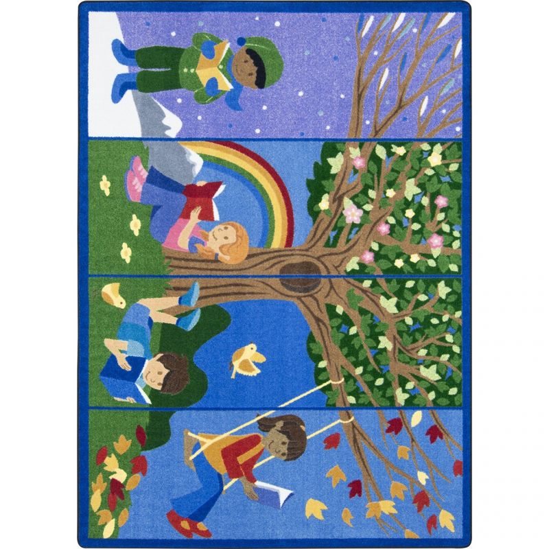 Seasons Of Reading 10'9" X 13'2" Area Rug In Color Multi