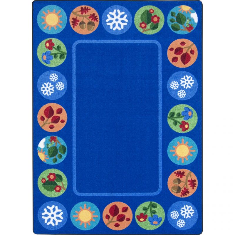 Sit Around The Seasons 5'4" X 7'8" Area Rug In Color Multi
