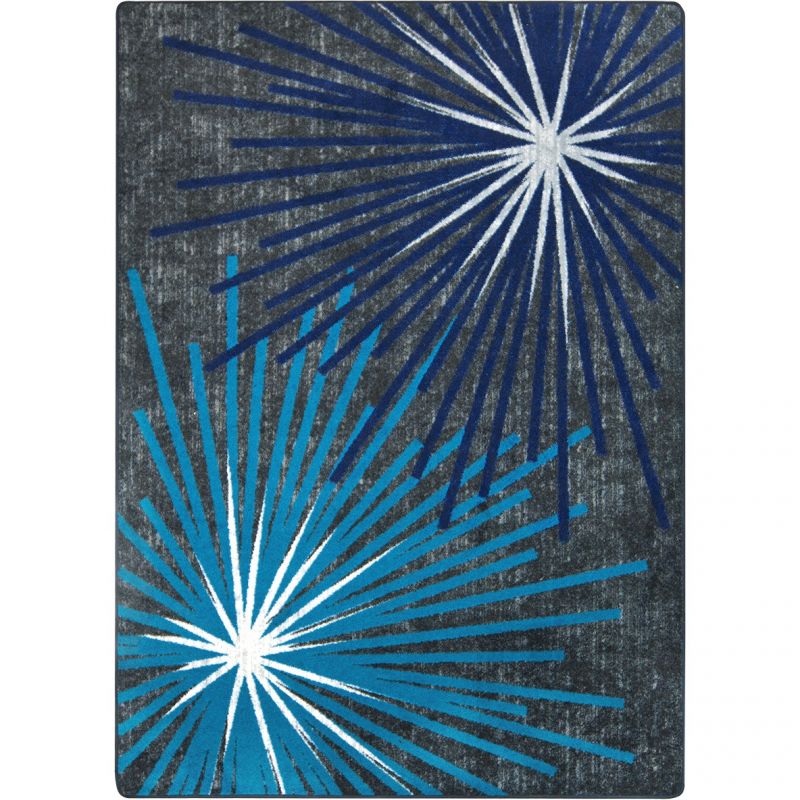 Sputnik 10'9" X 13'2" Area Rug In Color Sapphire