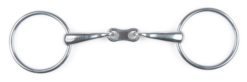 Korsteel Slow Twist Hunter Dee Ring Snaffle Bit