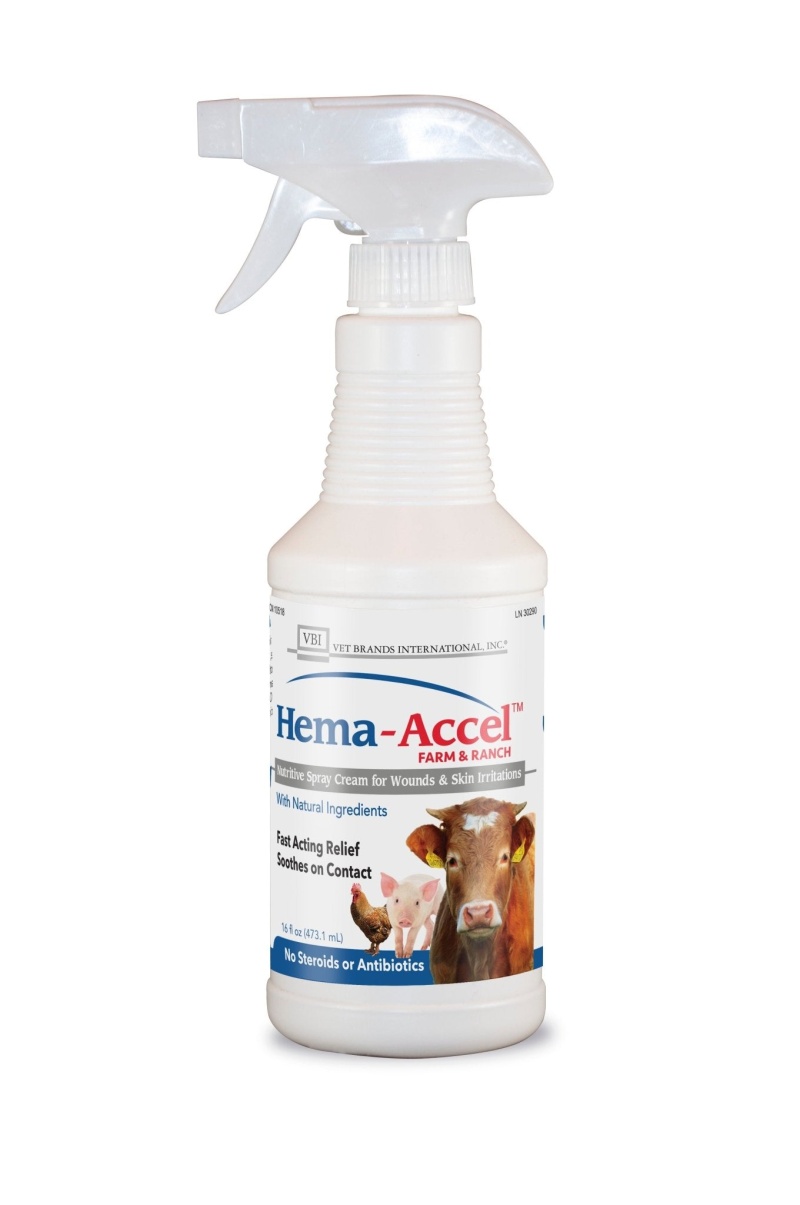 Hema-Accel Farm & Ranch All Natural Wound Care Spray, 16 Oz - 16 Oz