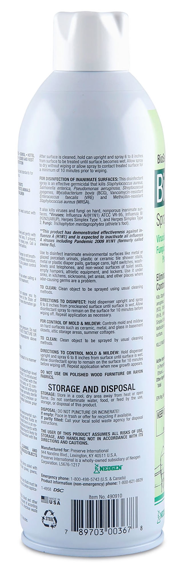 H-42 Virucidal Anti-Bacterial Clean Clippers