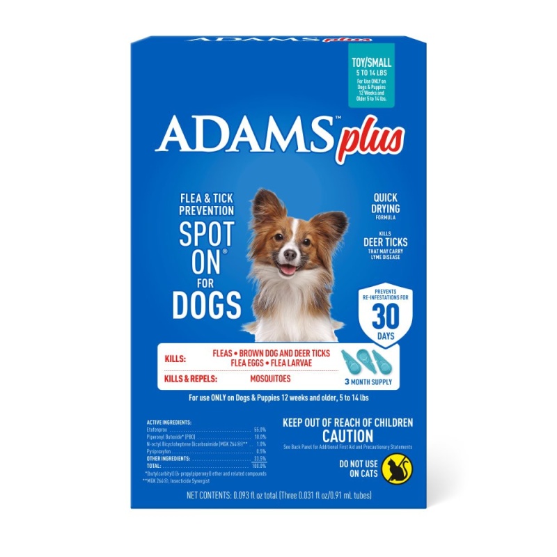 Adams Plus Flea & Tick Prevention Spot On For Dogs