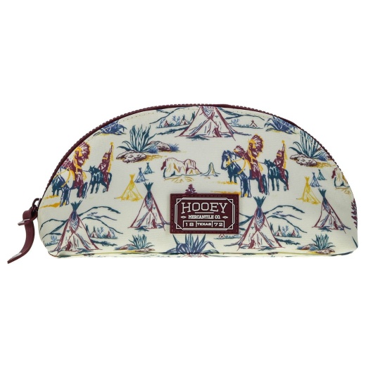 Hooey Large Make Up Bag in Tribe Design