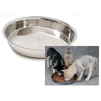Jeffers Stainless Steel Puppy Pan Food & Water Dish
