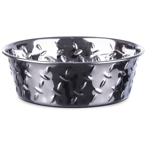 Ruff-N-Tuff Diamond Plate Steel Bowls
