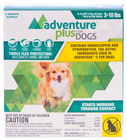 Adventure Plus For Dogs, 4 Pk