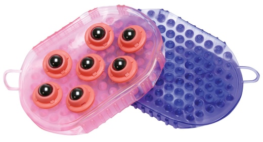 Jt International Jelly Massage Mitt with Magnetic Therapy Balls