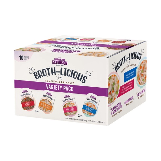 Broth-Licious In Bone Broth-Healthy Belly Recipe Dog Food, 3.5 Oz Tray 12 (3.5 Oz) / Variety Pack