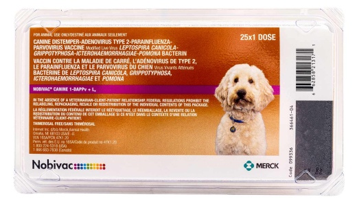Nobivac Canine 1-DAPPv+L4 (9-Way Shot) Dog Vaccine - Merck
