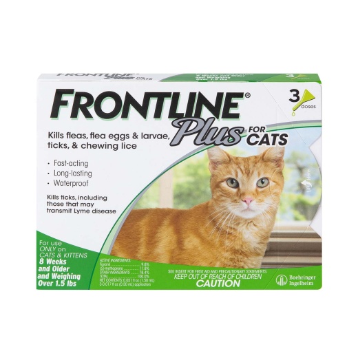 Frontline Plus for Cats - Fast Acting Flea and Tick Control