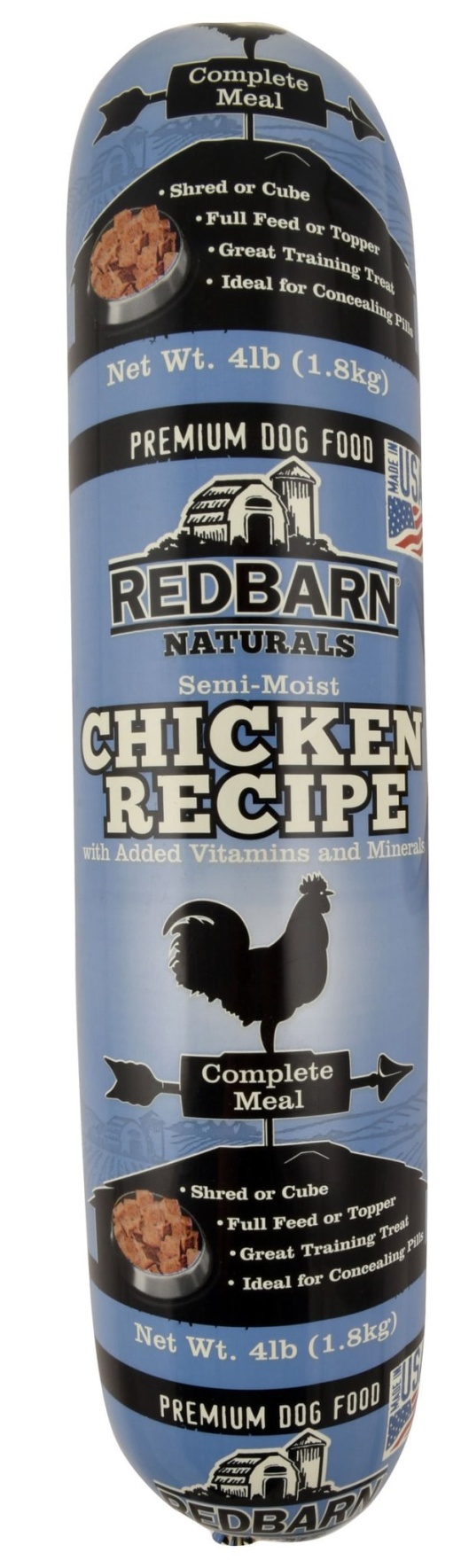 Redbarn Naturals Chicken Recipe Dog Food Roll, 4 Lb - 4 Lb