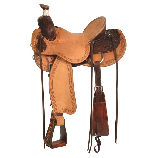 Circle Y Custom Barton Ranch Saddle - Wide, Heavy Oil
