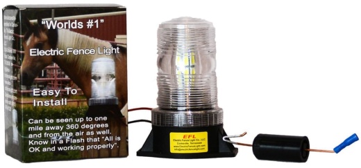 Electric Fence Light with LED Bulb for Efficient Fence Monitoring