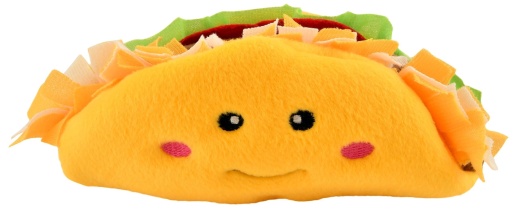 Zippy Paws Nomnomz Taco Plush Dog Toy