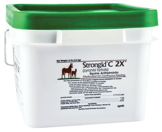Strongid C 2X Concentrated Daily Equine Anthelmintic 10 Lbs