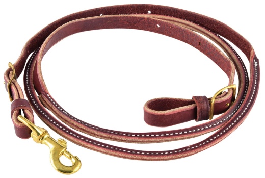 Berlin Leather Latigo Round Center Roper Rein
