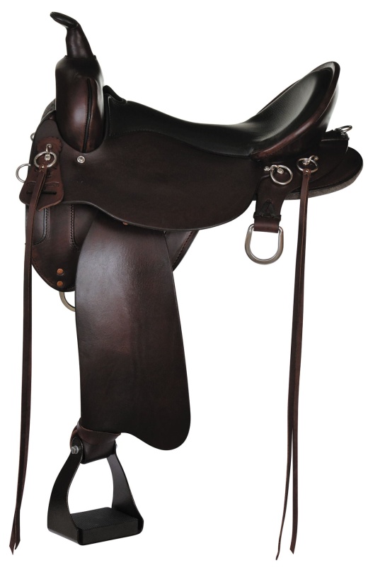 High Horse Little River Trail Saddle, Regular, Tobac