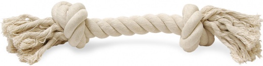 White Rope Bone Dog Toy by Jeffers