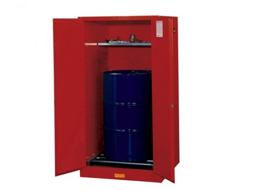 55 Gallon Flammable Cabinet - Vertical Drum Safety Cabinet