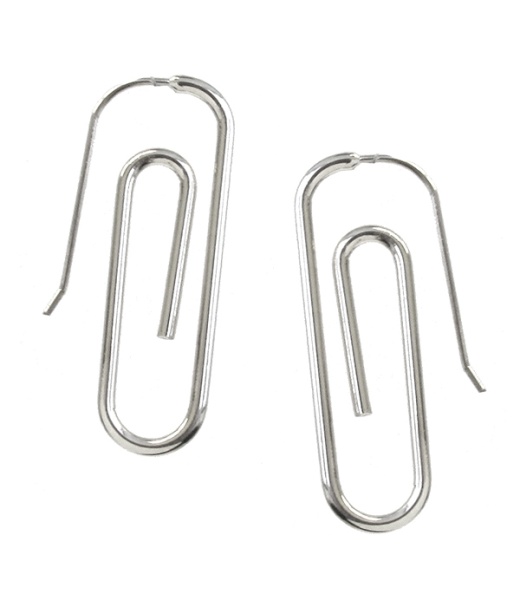 Paper Clip Theme Metal Earring